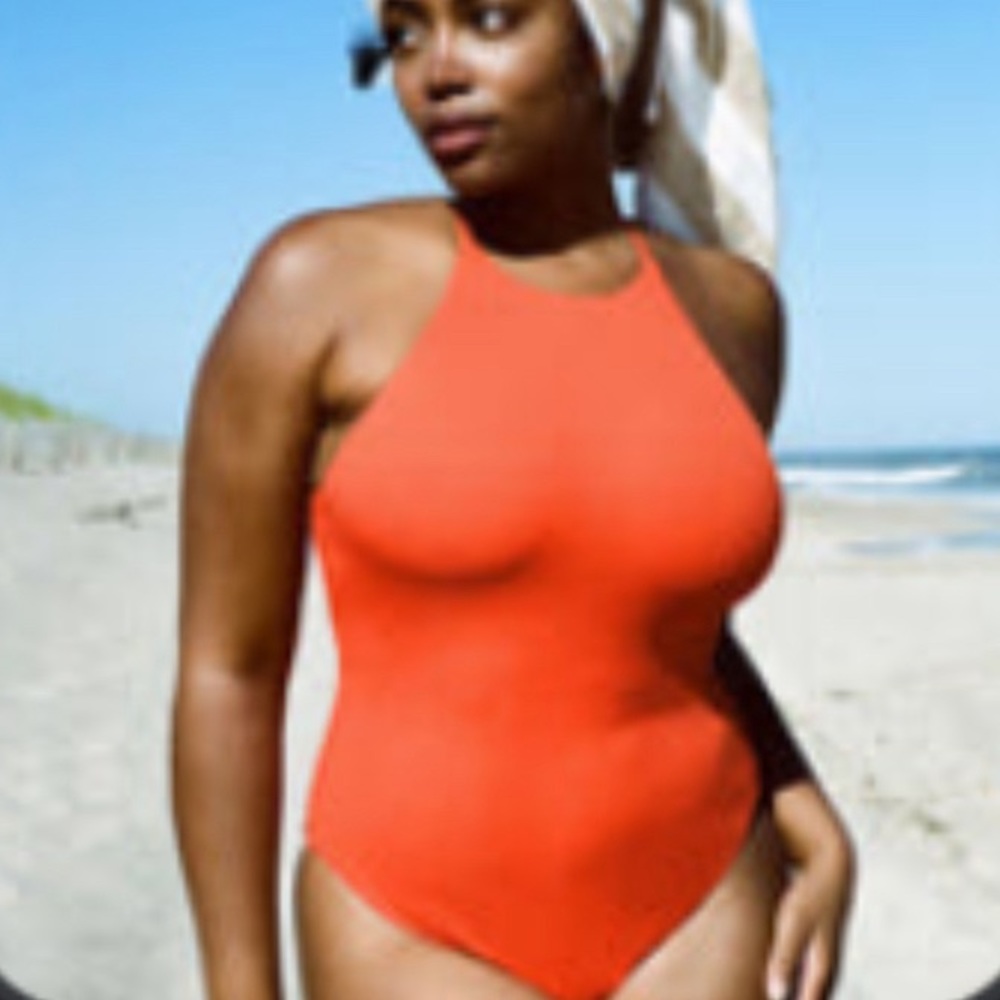Andie Swim Asbury Ribbed one piece in Siren